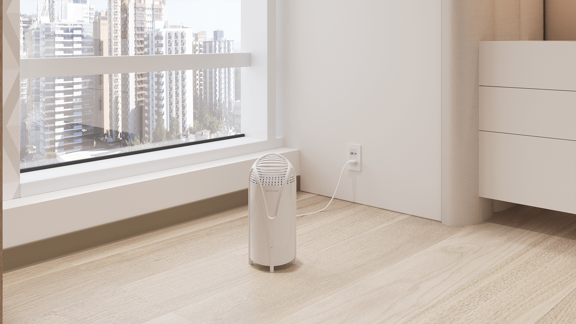 Image of a filterless air purifier with a price tag under $100